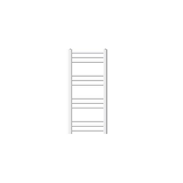 LuxeBath Sahara Badheizkörper 400x800 mm Weiß Gebogen Seitenanschluss günstig online kaufen