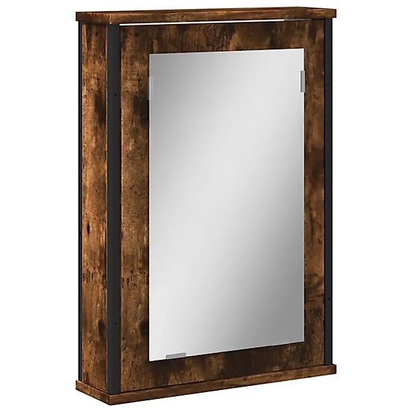 vidaXL Bad-Spiegelschrank Räuchereiche 42x12x60 cm Holzwerkstoff 842433 günstig online kaufen