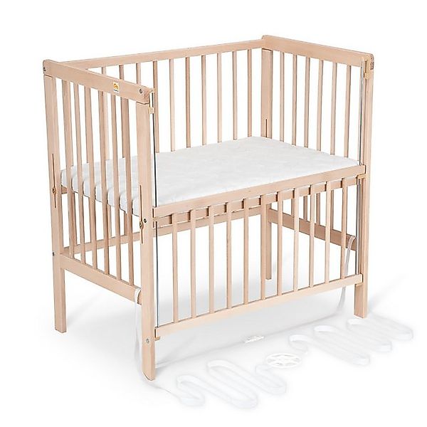 FabiMax Beistellbett Flex Natur, Buche massiv, 90 x 55 cm Liegefläche, 2in1 günstig online kaufen