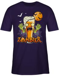 Shirtracer T-Shirt Zombier Bier Zombie Halloween günstig online kaufen