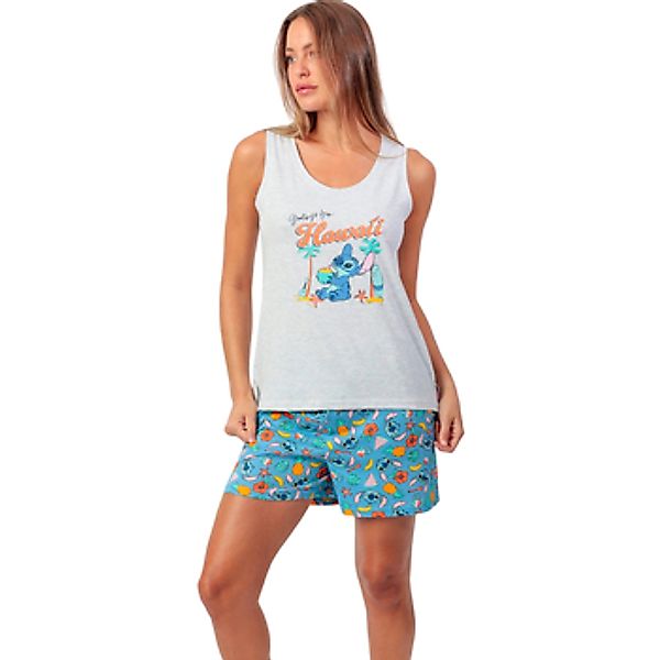 Admas  Pyjamas/ Nachthemden Pyjama Shorts Tank Top Stitch Beach Disney günstig online kaufen