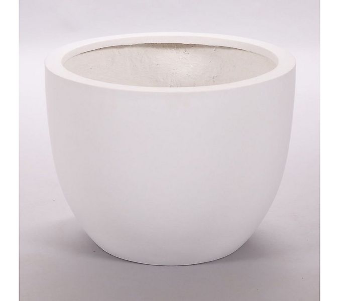 Elegant Einrichten Pflanzkübel Fiberglas rund konisch D40xH31cm perlmutt we günstig online kaufen