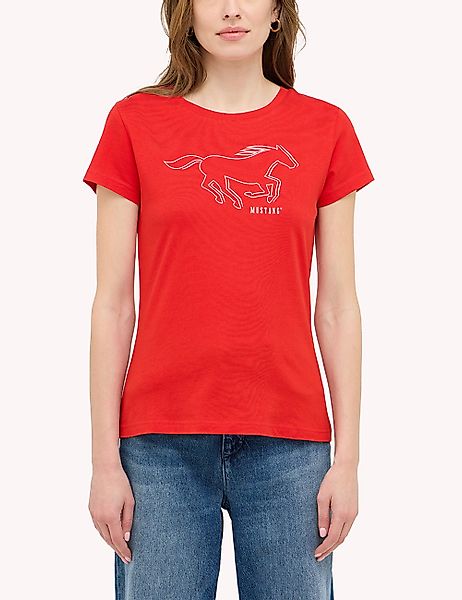 MUSTANG Kurzarmshirt "Damen Style Loa" günstig online kaufen