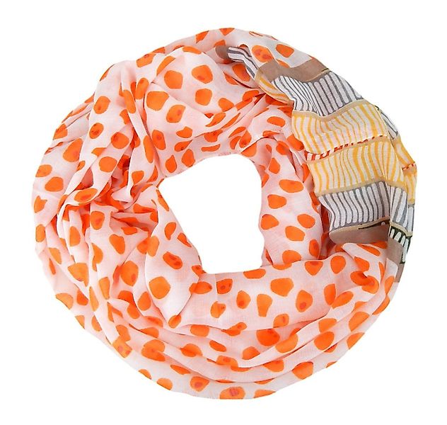 Ella Jonte Loop, breiter weicher Loop mit Punkte und Streifen Baumwolle Vis günstig online kaufen