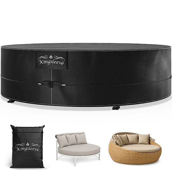 Abdeckplane Sonneninsel Anthrazit Ø236x67cm 9100mm Wassersäule günstig online kaufen