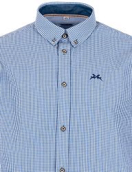 Maddox Trachtenhemd Kariertes Herrenhemd mit Hirsch günstig online kaufen