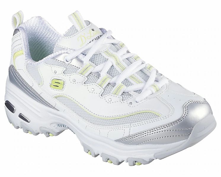 Skechers D'LITES-CHROMATIC Sneaker, Plateausneaker, Schnürschuh mit Metalli günstig online kaufen