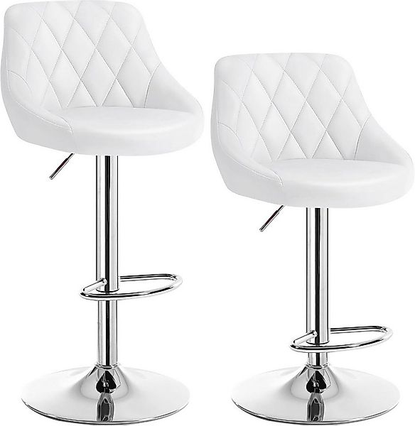 Woltu Barhocker (2 St), gut gepolstert, Kunstleder, Höhenverstellbar, Drehb günstig online kaufen
