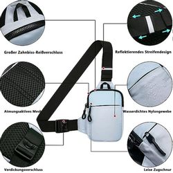 REDOM Schultertasche Brusttasche Sling Schulter Rucksack günstig online kaufen