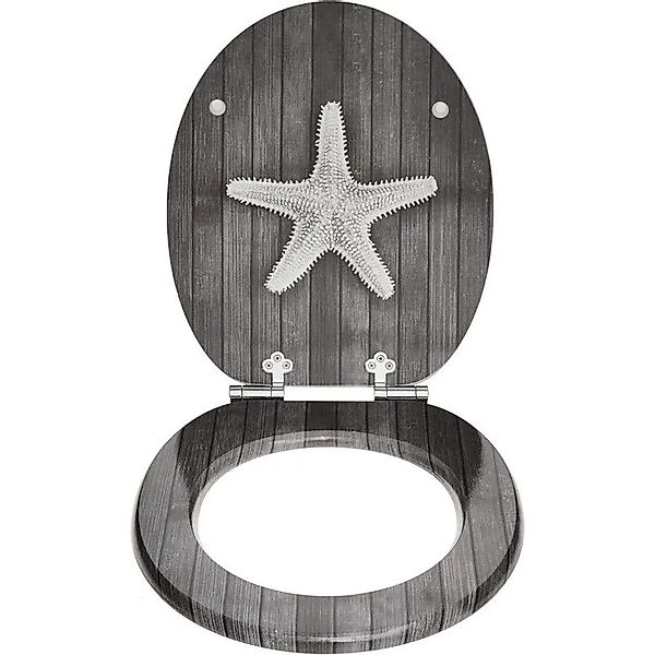 SINOBATH WC Sitz Mit Absenkautomatik MDF Holzkern H130 günstig online kaufen