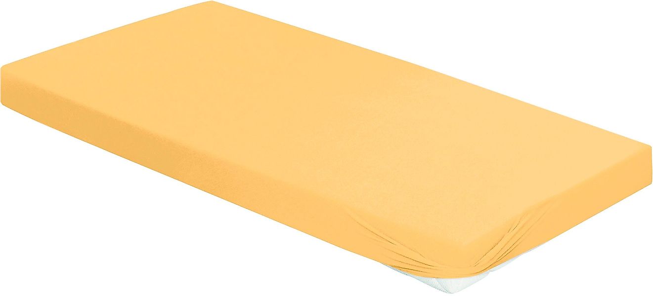 BIERBAUM Spannbettlaken »Jersey«, 95 % Baumwolle und 5 % Elasthan für optim günstig online kaufen