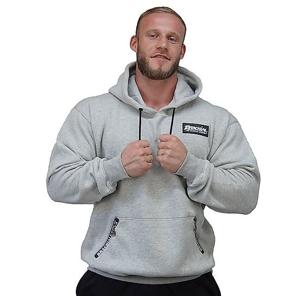 BRACHIAL THE LIFESTYLE COMPANY Kapuzensweatshirt Brachial Hoody "Rude" grau günstig online kaufen