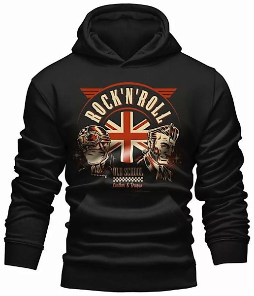 GASOLINE BANDIT® Kapuzensweatshirt United Kingdom Rock'n Roll Rockabilly Pr günstig online kaufen