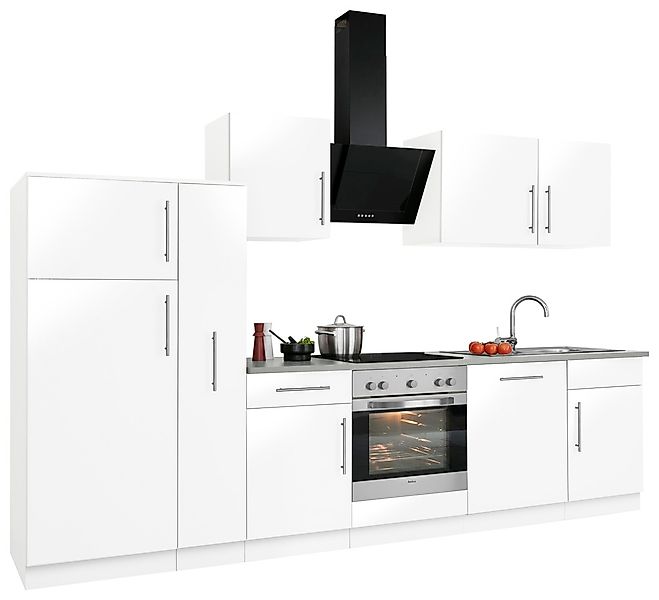 wiho Küchen Küchenzeile "Cali" mit E-Geräten, Breite 310 cm günstig online kaufen
