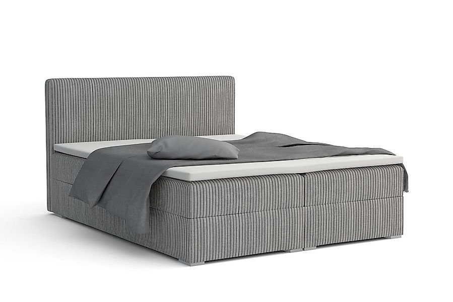 Deine Möbel 24 Boxspringbett LON IV Boxspring Komplettbett Polsterbett Bone günstig online kaufen