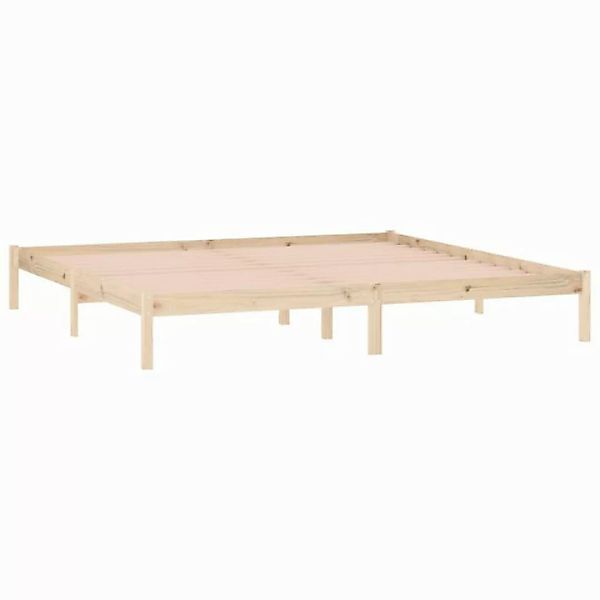 vidaXL Bettgestell Massivholzbett ohne Matratze 193x203 cm Kiefer Bett Bett günstig online kaufen