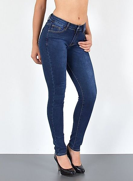 ESRA Skinny-fit-Jeans Damen Jeans Skinny Hose High Waist Jeanshose Damen Sk günstig online kaufen