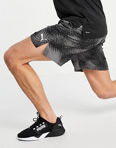 Puma – AOP – Shorts in Schwarz günstig online kaufen