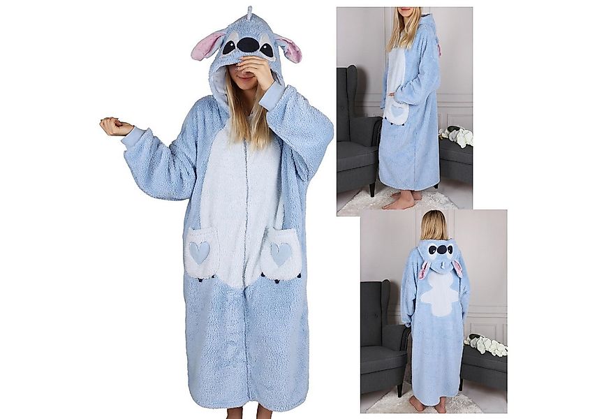 Sarcia.eu Morgenmantel DISNEY Stitch Blau, Damen Kapuzendecke, Snuddie, Zip günstig online kaufen