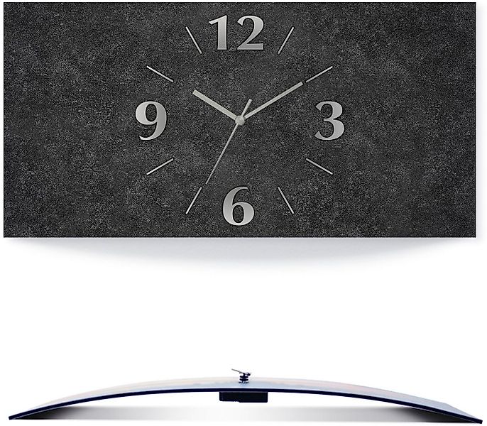 Artland Wanduhr Granit-Gestein-Anthrazit (wahlweise mit Quarz- oder Funkuhr günstig online kaufen