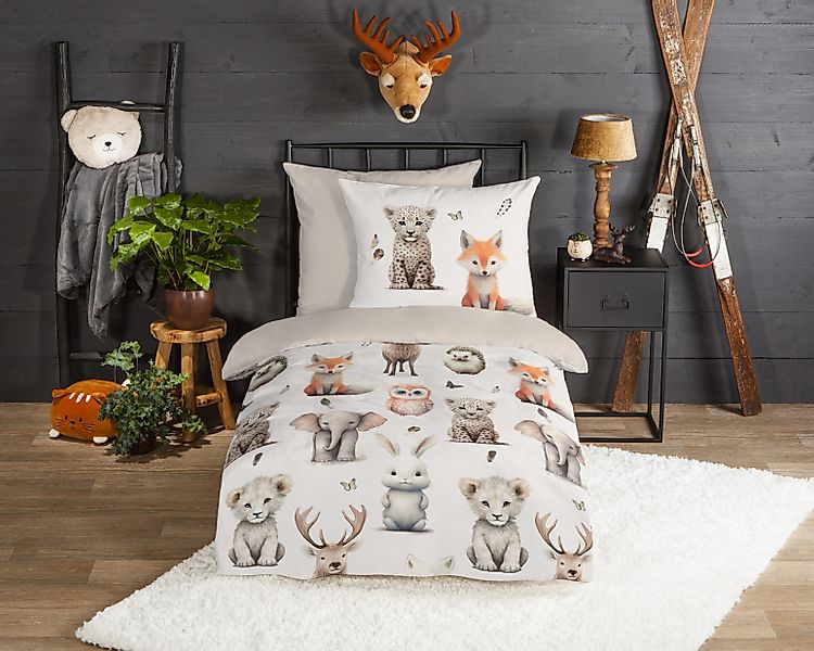 good morning Kinderbettwäsche »Svenmu« 2 Stk. tlg. Flanell Biber, 135x200, günstig online kaufen