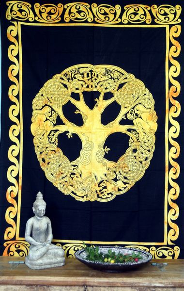 Guru-Shop Tagesdecke Boho-Style Wandbehang, indische Tagesdecke günstig online kaufen