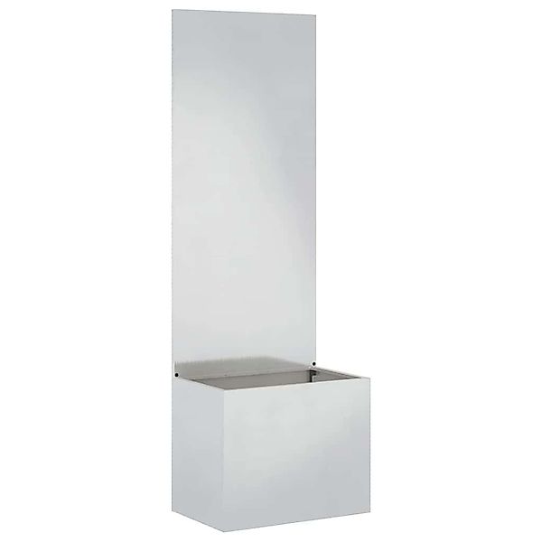vidaXL Wandbild Garten Sichtschutz-Leinwand Silber 50 günstig online kaufen