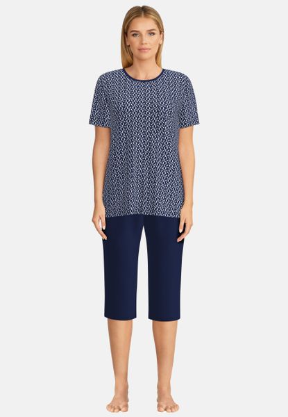 GÖTZBURG Capri-Pyjama "Galway" 2 Stk. tlg., Kurzarm, 3/4 lange Hose, Rundha günstig online kaufen