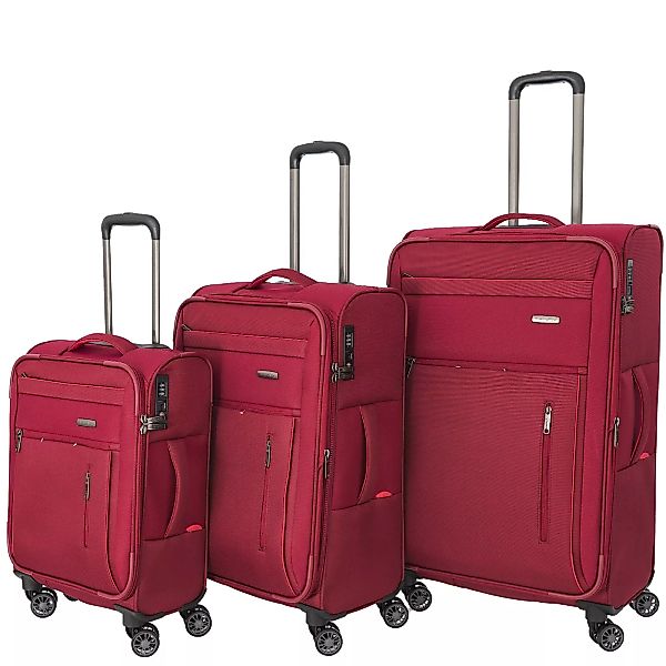 Travelite CAPRI Rot 3  tlg. Trolley Set günstig online kaufen