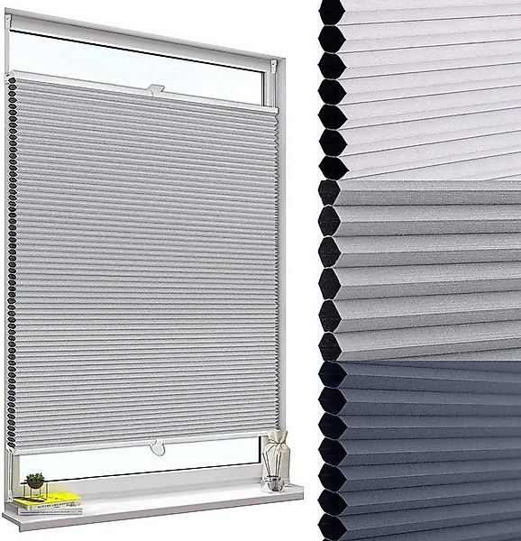 Woltu Plissee, verdunkelnd, Klemmfix, verspannt, Klemmfix, Wabenplissees oh günstig online kaufen
