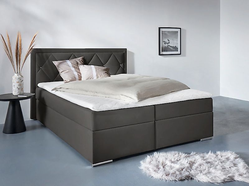 Home affaire "Alfie, Bestseller, wahlweise mit Bettkasten" mit Straßsteinen günstig online kaufen