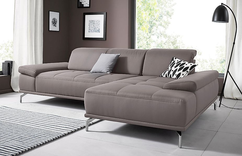 Places of Style Ecksofa Caluna, Inkl.Sitztiefenverstellung, günstig online kaufen