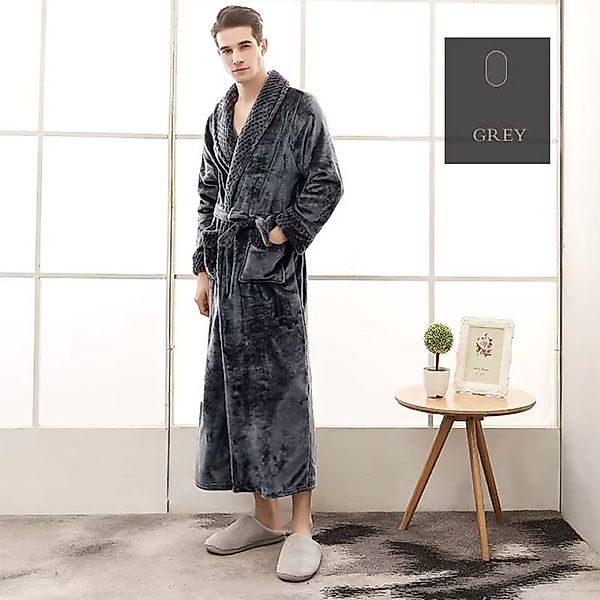 VewoTex Bademantel Flanell » langer Saunamantel günstig online kaufen