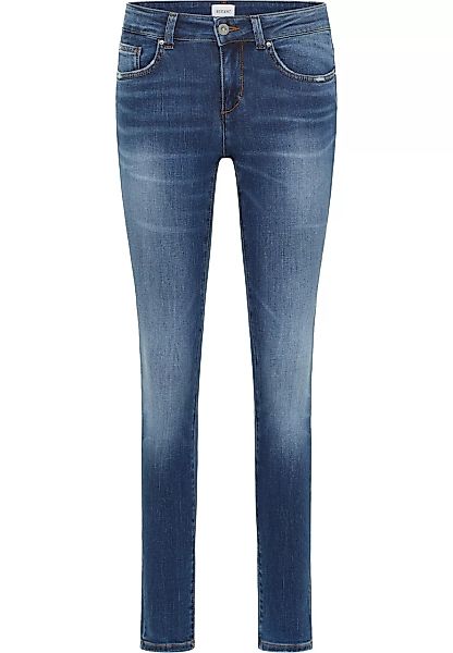 Mustang Damen Jeans QUINCY Skinny Fit - Blau - Mid Blue Denim günstig online kaufen