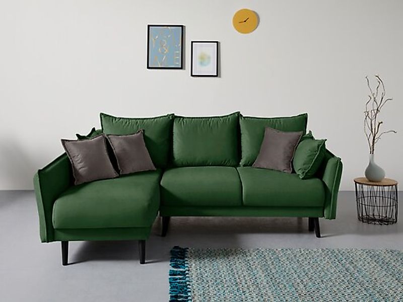 Home affaire Ecksofa »Asra L-Form« incl. Bettfunktion und Bettkasten, Seite günstig online kaufen