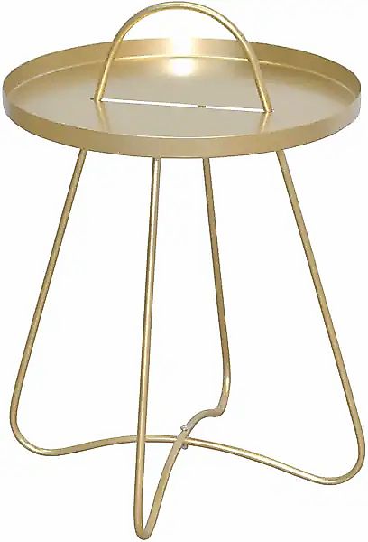 HOFMANN LIVING AND MORE Beistelltisch, Metallplatte günstig online kaufen