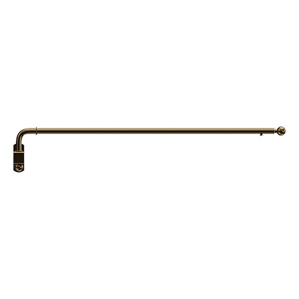 INTERDECO Schwenkstange Cassina, ausziehbar, Wandmontage, Metall, günstig online kaufen