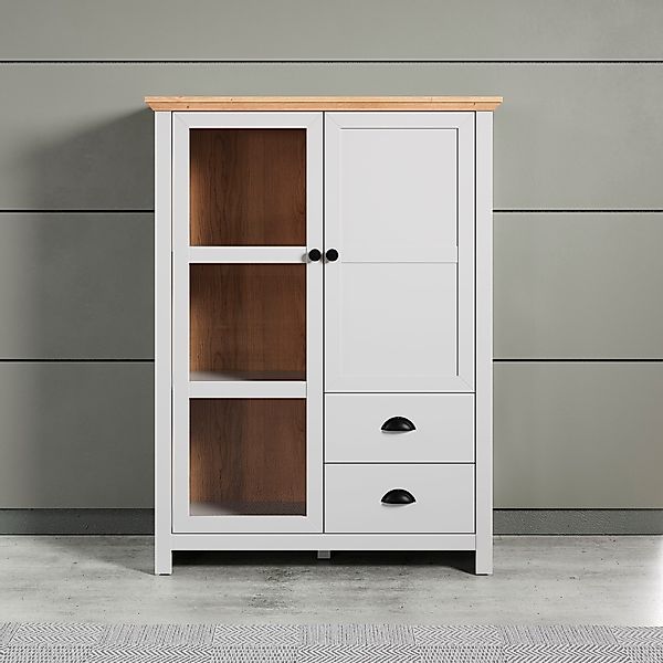 Home affaire Highboard "Herzwill", Breite 97 cm, Höhe 130 cm, Stauraum, Tür günstig online kaufen