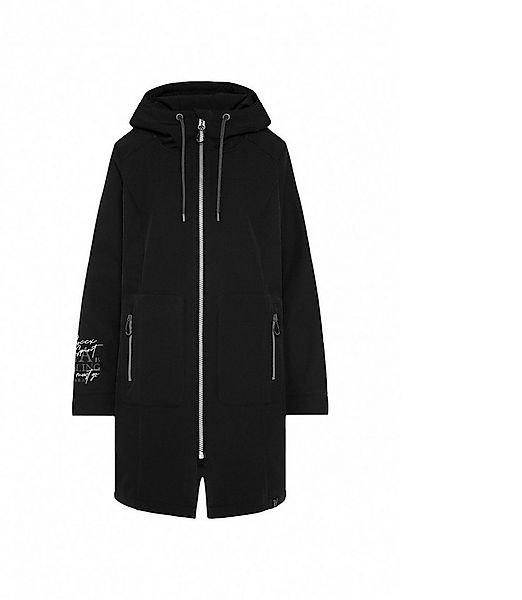 SOCCX Softshelljacke Lange Softshelljacke mit Kapuze und Logo Artworks günstig online kaufen