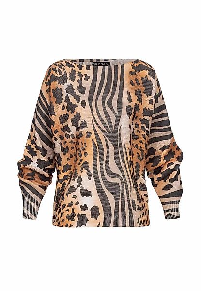 CLOUD 5IVE T-Shirt "CLOUD 5IVE Shirt mit Leo-Print beige", (1 tlg.) günstig online kaufen