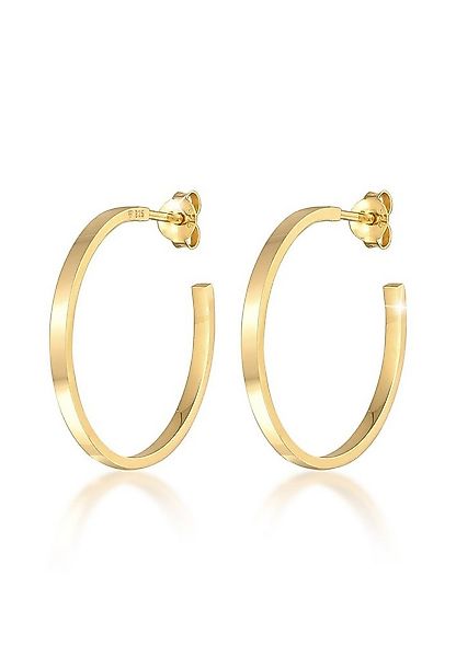 Elli Paar Ohrstecker Creolen Stecker Basic Schlicht 925 Silber günstig online kaufen