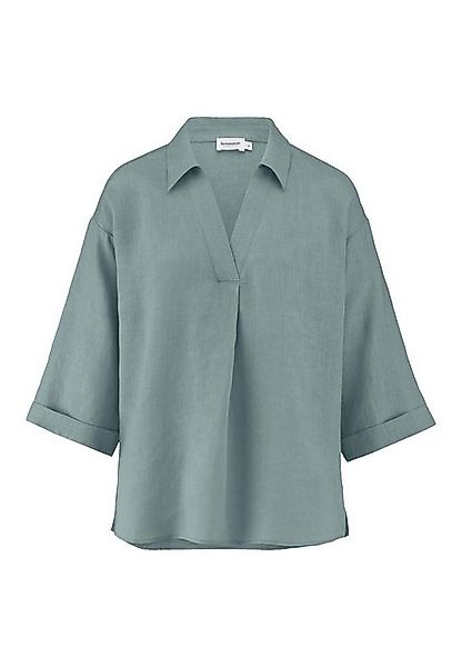 Hessnatur Klassische Bluse aus reinem Leinen (1-tlg) günstig online kaufen