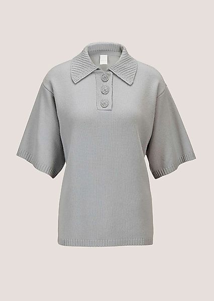 MADELEINE Longpullover "Pullover Polo-Pullover aus Schurwoll-Kaschmir-Mix" günstig online kaufen