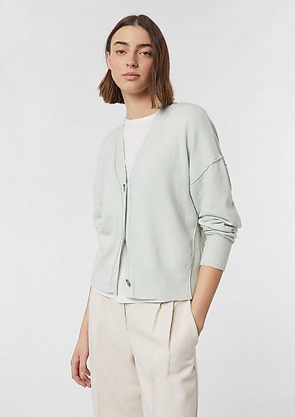 comma Cardigan Strickjacke Softer Baumwollmix-Cardigan in Oversize günstig online kaufen