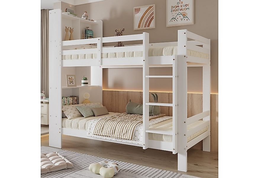 Merax Etagenbett (Jugendbett Stockbett, 1-St), Kieferholz Kinderbett 90x200 günstig online kaufen