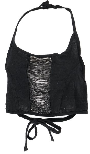 Guru-Shop T-Shirt Goa Top, Psytrance Neckholder günstig online kaufen