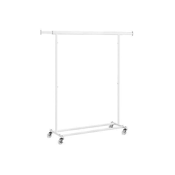 Songmics Kleiderständer mit Rollen 45,4 cm x 132 cm x 160 cm Weiß günstig online kaufen