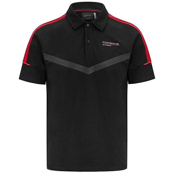 Porsche Motorsport Poloshirt Polohemd Basic (Schwarz) mit Schriftzug auf de günstig online kaufen