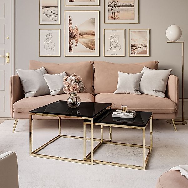 Lookway Couchtisch YOSHI 2in1 mit Goldenem günstig online kaufen