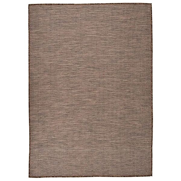 Vidaxl Outdoor-teppich Flachgewebe 140x200 Cm Braun günstig online kaufen